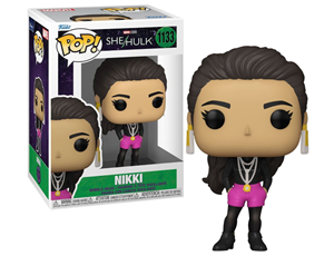 اکشن فیگور 9 سانتی فانکو پاپ نیکی مدل Funko POP - Marvel - She Hulk - Nikki - Bobble Head _اسباب بازی